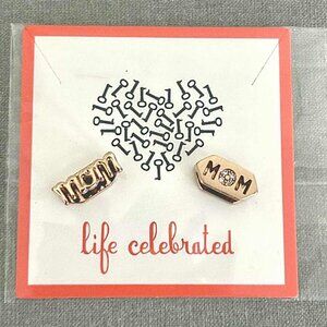 Keep Collective Rose Gold 'MOM' Charms (2-pcs)